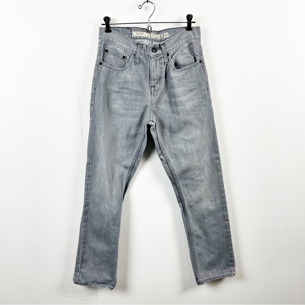 Mossimo Supply Co. NWOT Gray Slim Straight Jeans Size 28X30